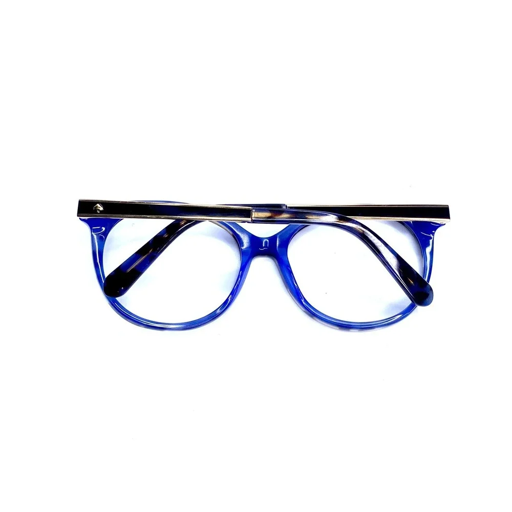 New Kate Spade NY Tortoise Gray Blue Gold Oversize Eyeglasses Amaya/S 53 18 135